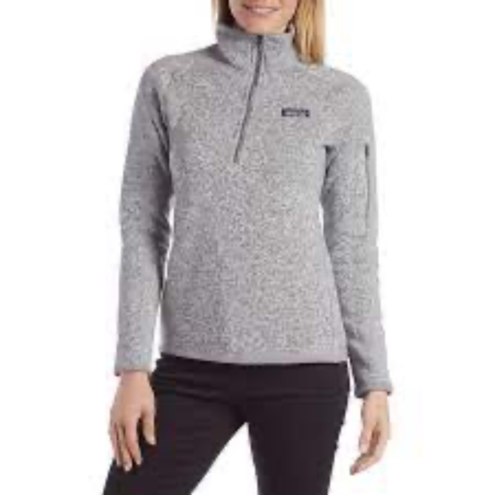 Patagonia Better Sweater Quarter 1/4 Zip Fleece Jacket Gray Women's Size XL